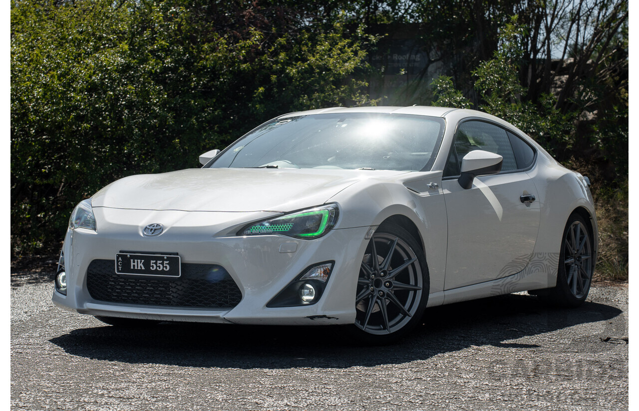 5/2013 Toyota 86 GTS ZN6 2d Coupe Pegasus White Metallic HKS Supercharged 2.0L - Modified