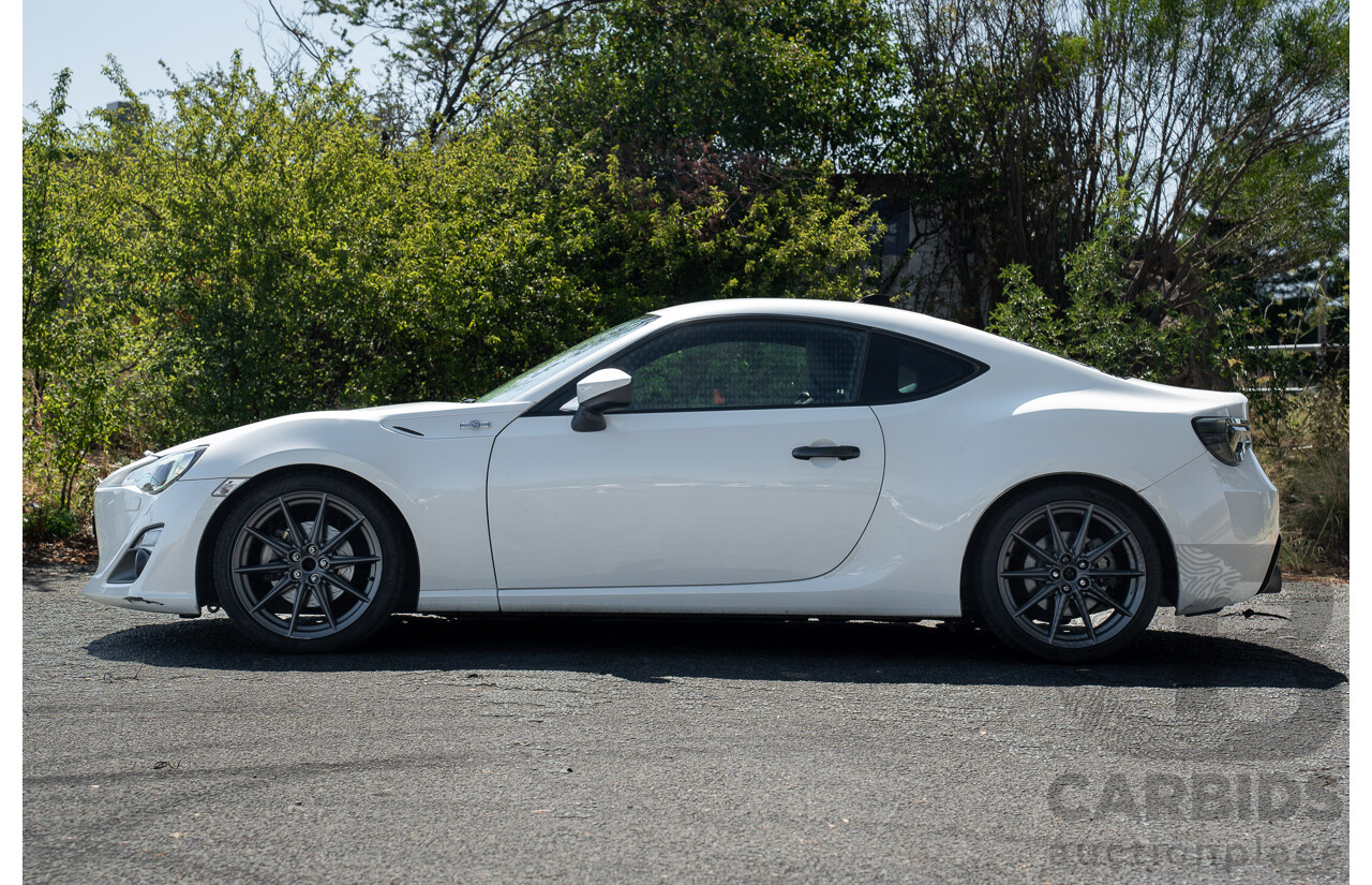 5/2013 Toyota 86 GTS ZN6 2d Coupe Pegasus White Metallic HKS Supercharged 2.0L - Modified