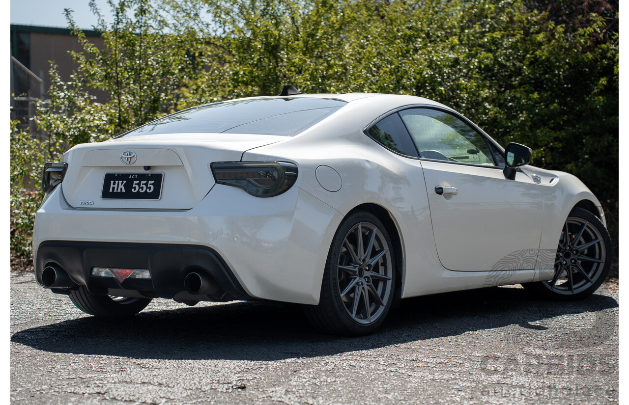 5/2013 Toyota 86 GTS ZN6 2d Coupe Pegasus White Metallic HKS Supercharged 2.0L - Modified