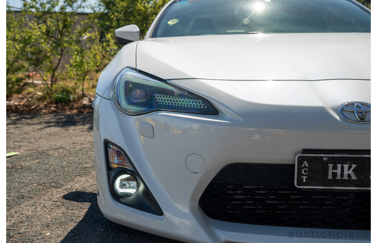 5/2013 Toyota 86 GTS ZN6 2d Coupe Pegasus White Metallic HKS Supercharged 2.0L - Modified