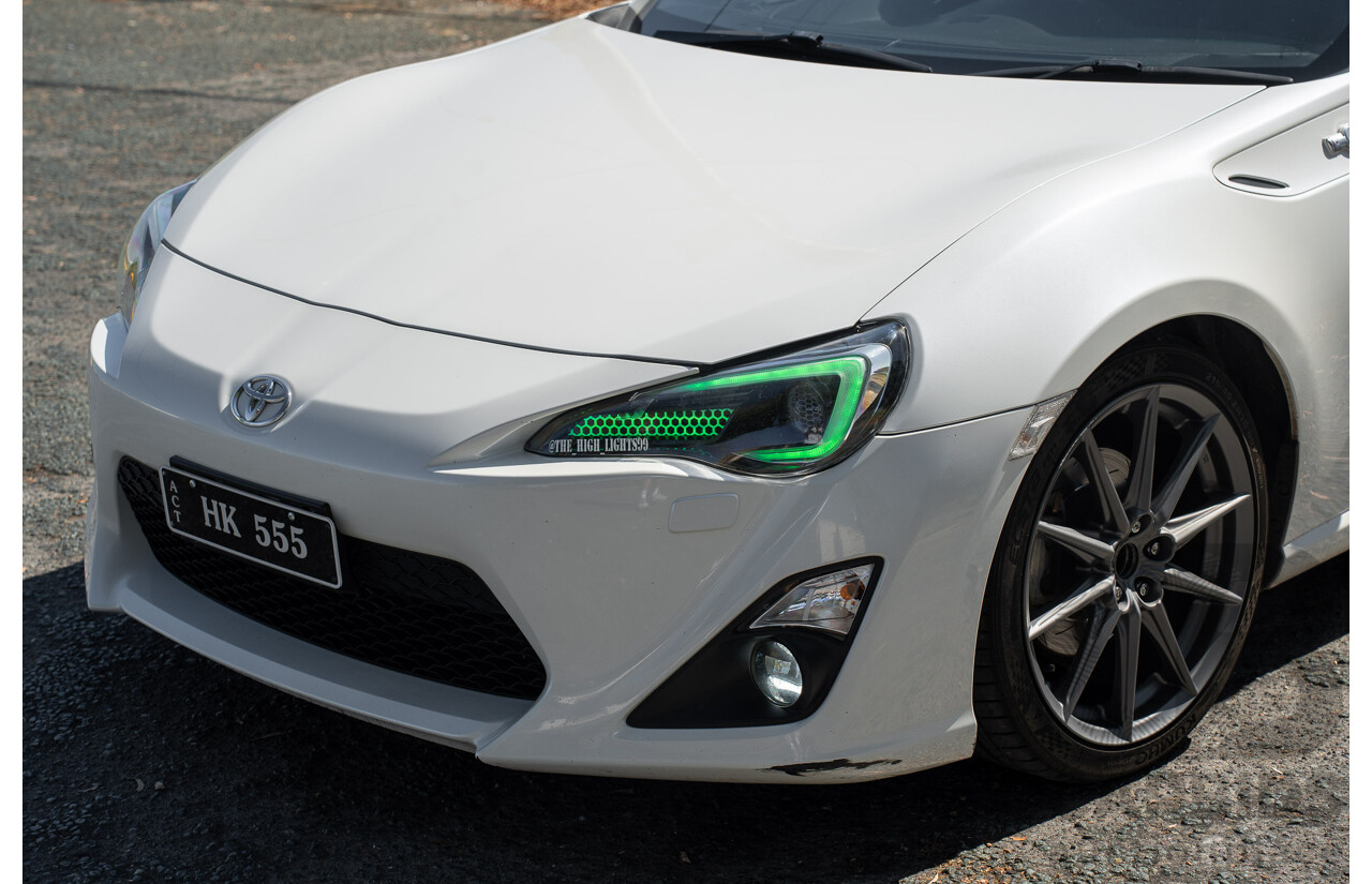 5/2013 Toyota 86 GTS ZN6 2d Coupe Pegasus White Metallic HKS Supercharged 2.0L - Modified