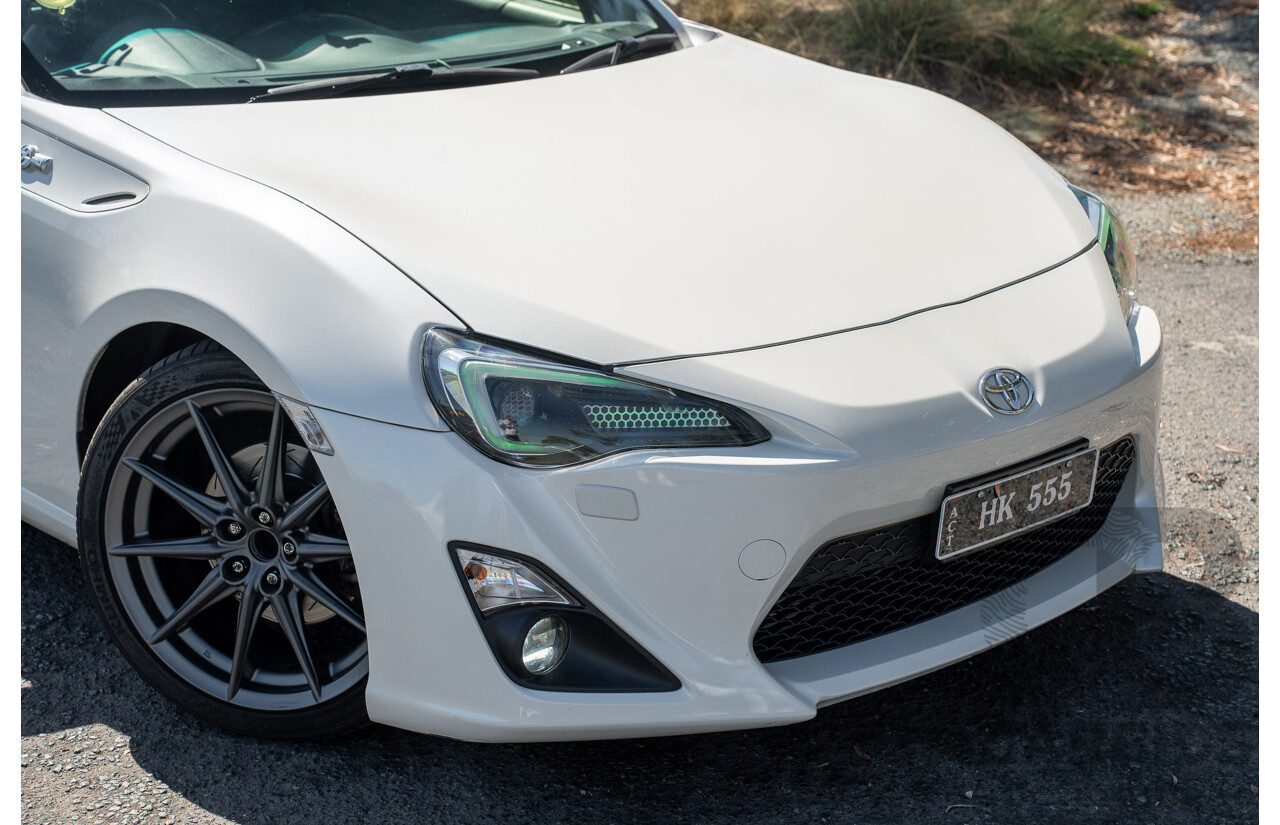 5/2013 Toyota 86 GTS ZN6 2d Coupe Pegasus White Metallic HKS Supercharged 2.0L - Modified