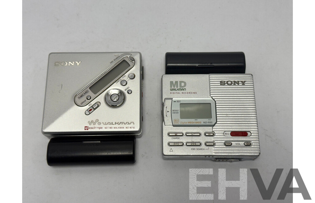 Sony Walkman Mini Disc Recorders - Lot of 2