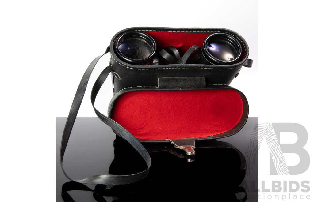 Pair Vintage Hanimex 7 X 50, 7.1, Fully Coated Optics Binoculars in Carry Case