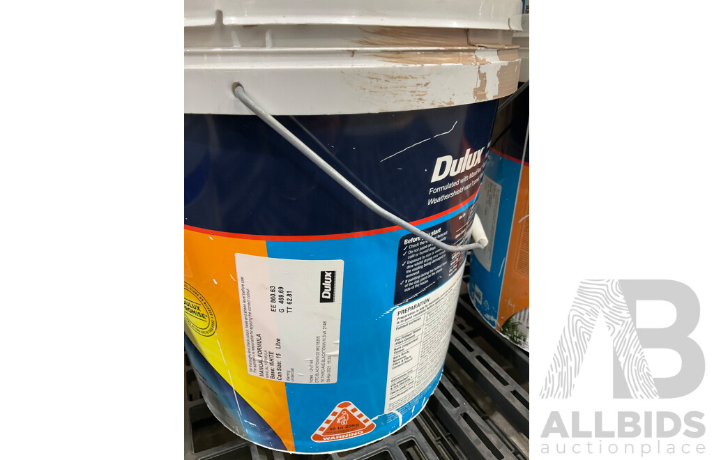 DULUX Weathershield Low Sheen Outdoor Paint - PREMIX (2021/2022) SELLEYS Adhesive Mechanical Fastener Grey - LOT of 5