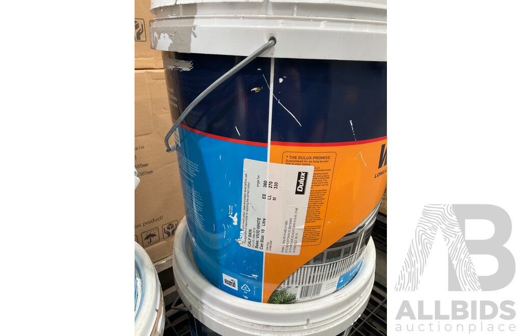 DULUX Weathershield Low Sheen Outdoor Paint - PREMIX (2021/2022) SELLEYS Adhesive Mechanical Fastener Grey - LOT of 5