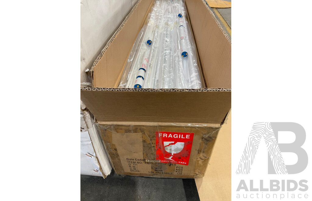 Lawell Lighting Emergency Batten (LWB218-PE) X9, Ultralamp Eco-saver T8/T5 28W SMDTube Light 1.2m X20 - Lot of 29