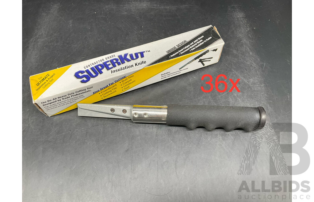 SUPERKUT Contrctor Grade Insulation Knife - Lot of 36