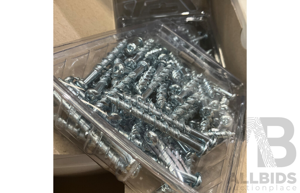 6x50mm Wall- Fix Anchors, Pan Head - Bulk Lot