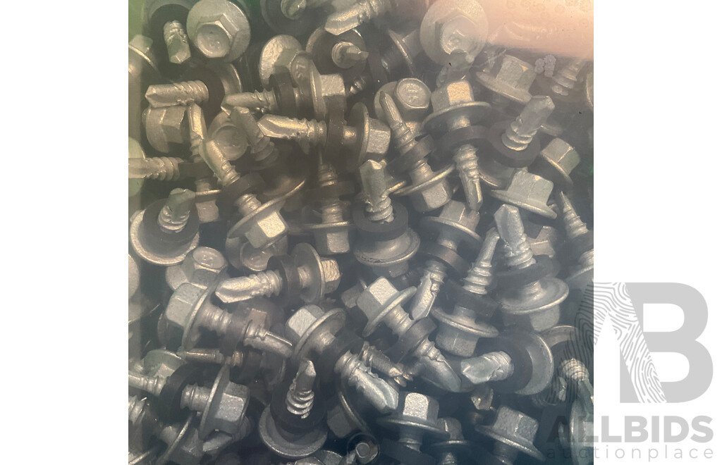 400 Pcs Hex Roof Metal Screws - 12g 14x20mm - Total in 5 Boxes