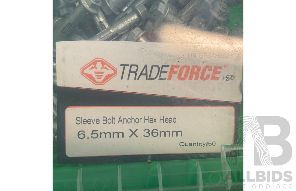 Hex Metal Screws 20mm & Sleeve Bolt Anchor Hex Head 6.5x36mm  - Total in 5 Boxes