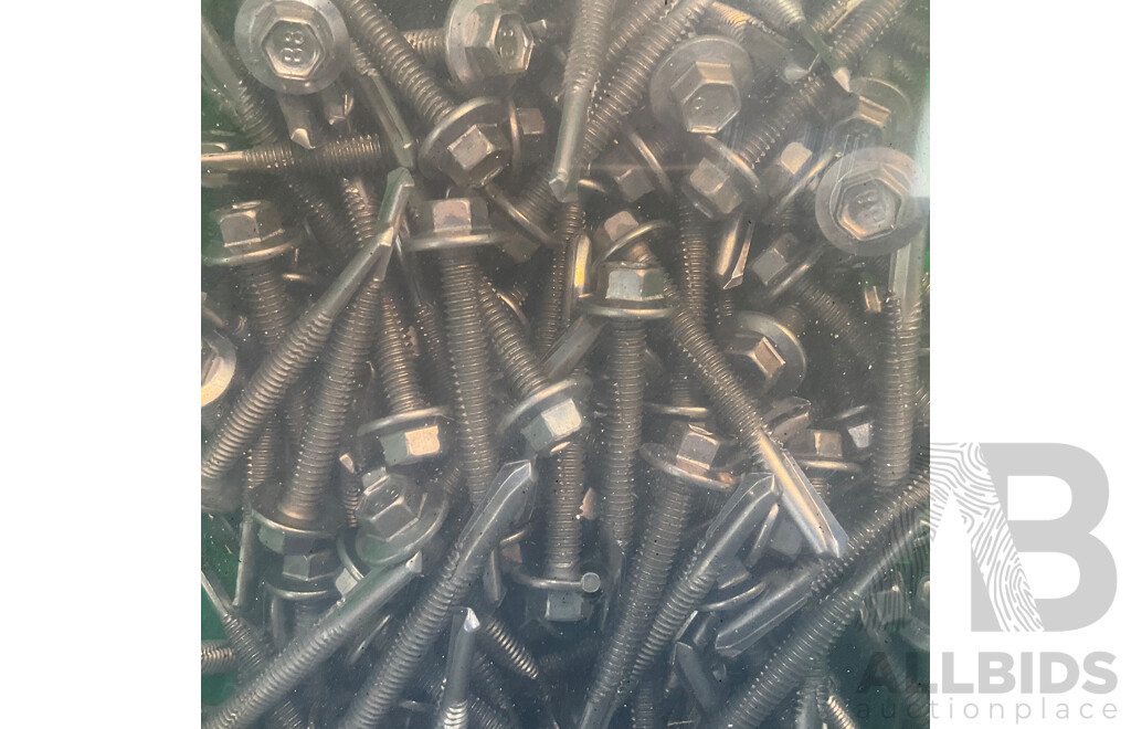 200 PCS Hex Head Metal Screws 60mm - Total in 5 Boxes