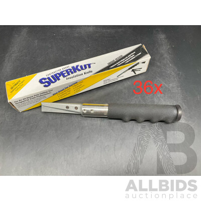 SUPERKUT Contrctor Grade Insulation Knife - Lot of 36