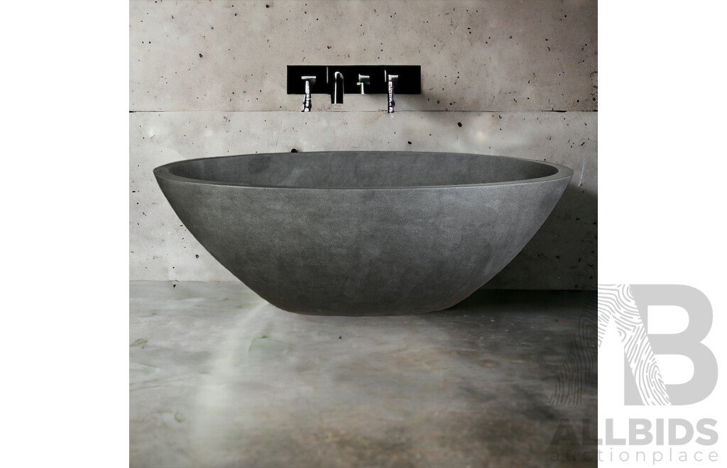 Stone Composite Bath - Black (1700L X 900W X 550H) - ORP $3,900.00