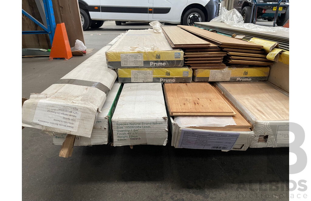 Pallet of Assorted Laminate Flooring