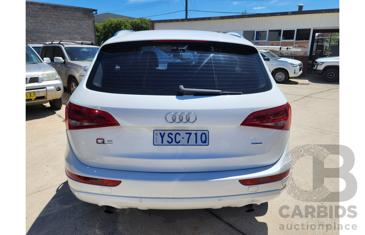 7/2012 Audi Q5 2.0 TFSI Quattro 8R MY12 4d Wagon White 2.0L