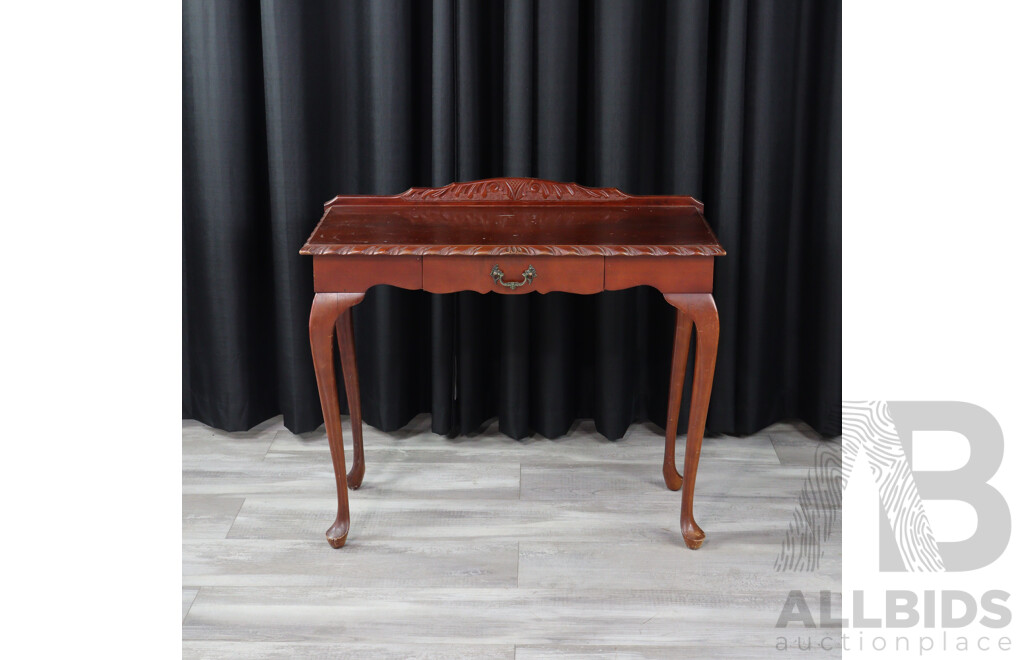 Mahogany Single Drawer Hall Table