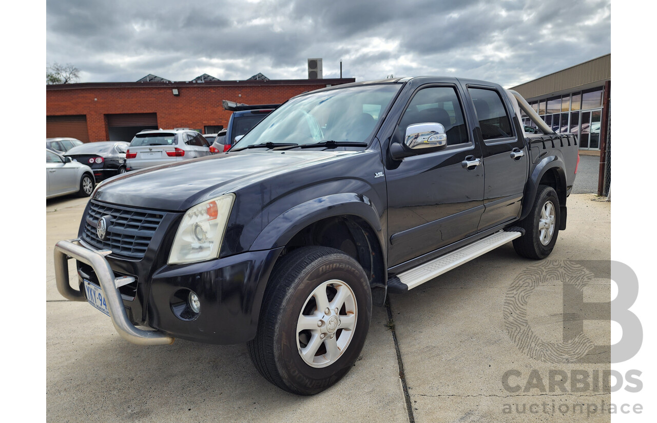 3/2007 Holden Rodeo LT RA MY06 UPGRADE Crew Cab P/Up Black 3.6L