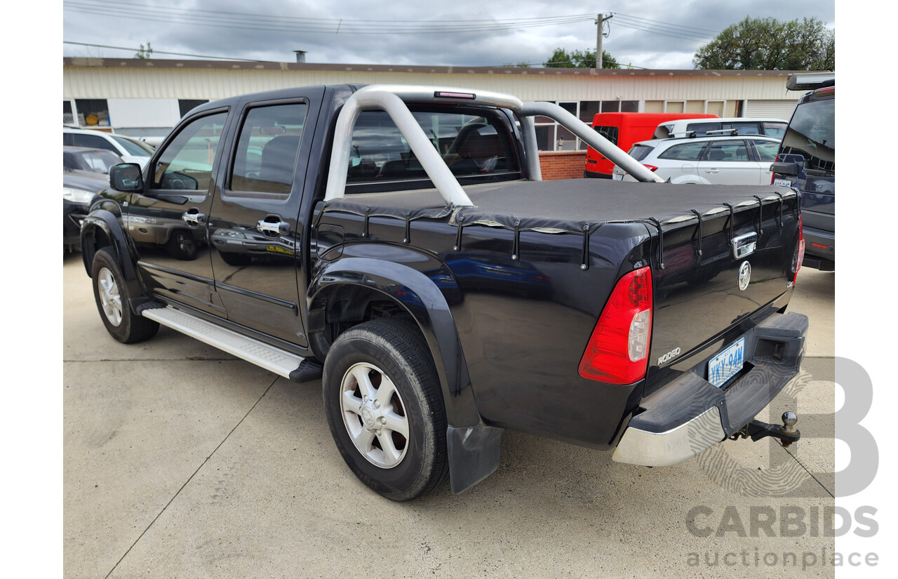 3/2007 Holden Rodeo LT RA MY06 UPGRADE Crew Cab P/Up Black 3.6L