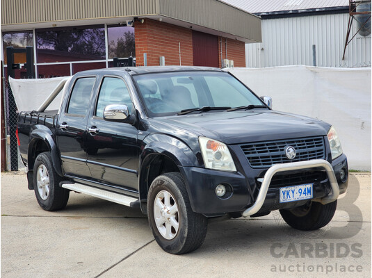 3/2007 Holden Rodeo LT RA MY06 UPGRADE Crew Cab P/Up Black 3.6L