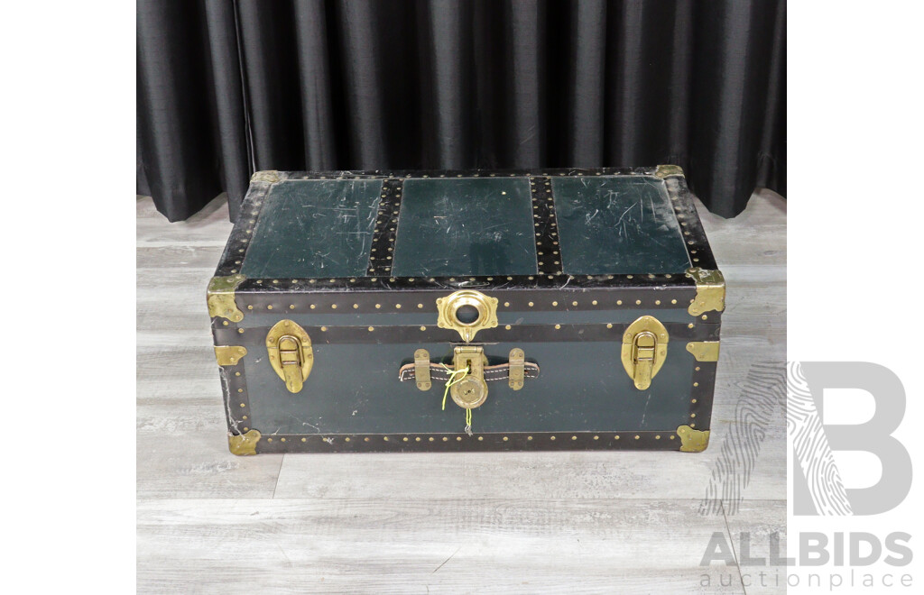 Vintage Masonite Shipping Trunk