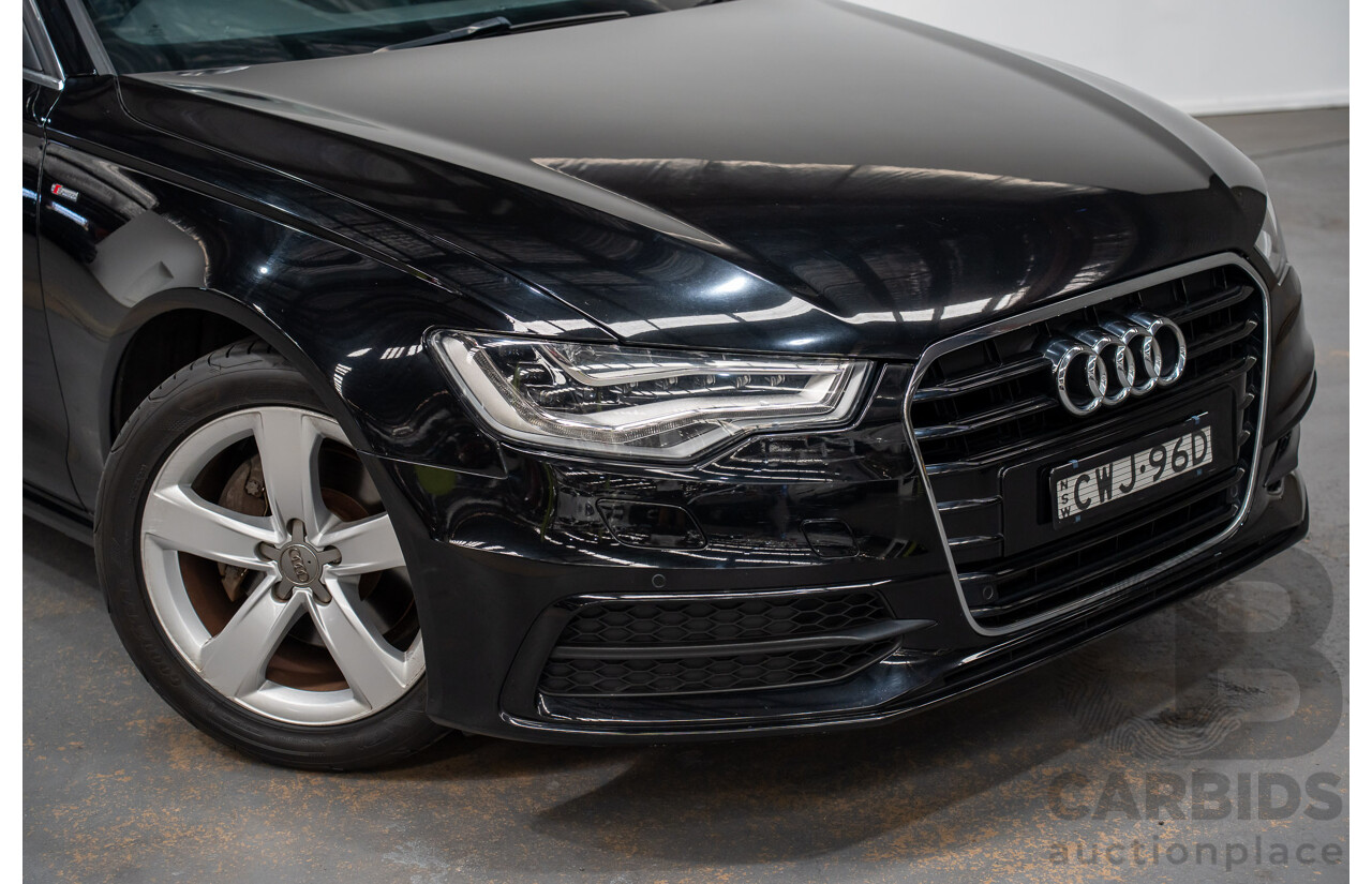 11/2014 Audi A6 2.0 TFSI Avant 4GL MY14 4d Wagon Brilliant Black Turbo 2.0L