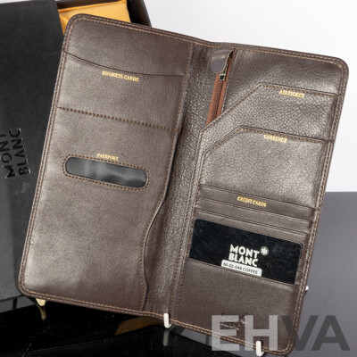 Mont Blanc Leather Collection Travel Wallet in Original Bag in Box
