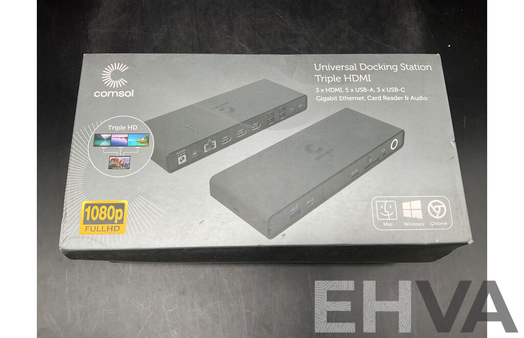 COMSOL Universal Docking Station Triple HDMI