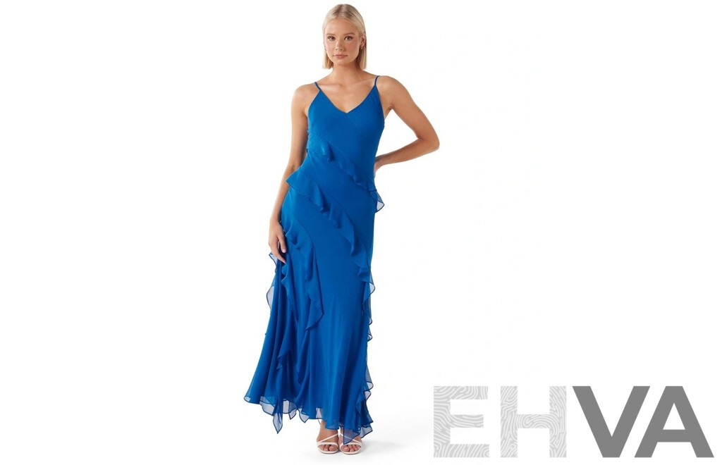 FOREVER NEW Size 6 Poppy Ruffle Gown Dress