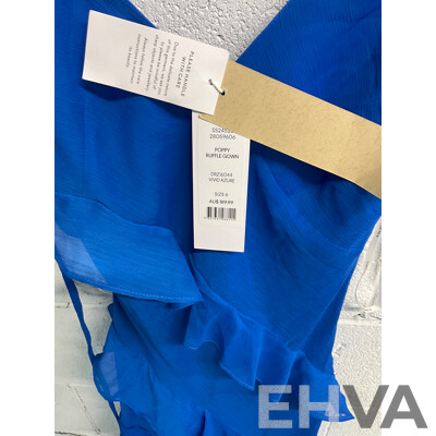 FOREVER NEW Size 6 Poppy Ruffle Gown Dress