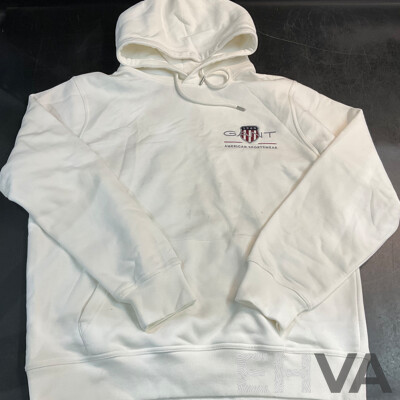 GANT White Shield Hoodie Size L/XL & EMPORIO ARMANI Pants Size XXL - Lot of 3