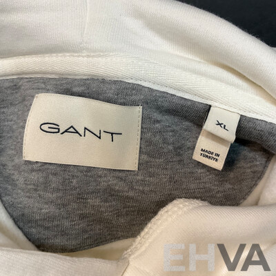 GANT White Shield Hoodie Size L/XL & EMPORIO ARMANI Pants Size XXL - Lot of 3