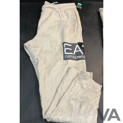 GANT White Shield Hoodie Size L/XL & EMPORIO ARMANI Pants Size XXL - Lot of 3