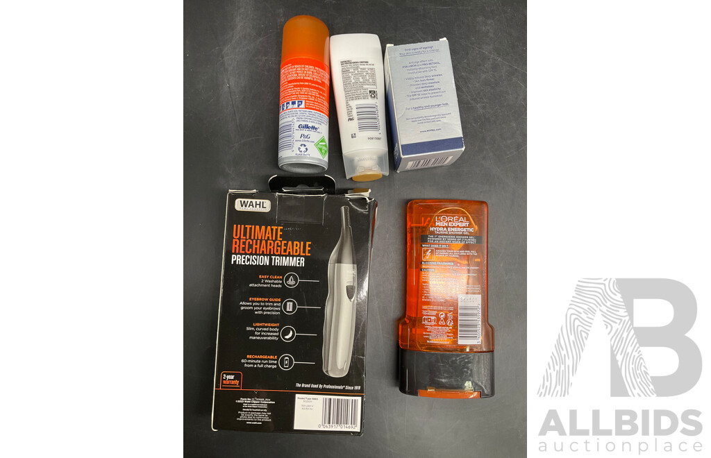 WAHL Trimmer and Men's Cosmetics - Lot of 5