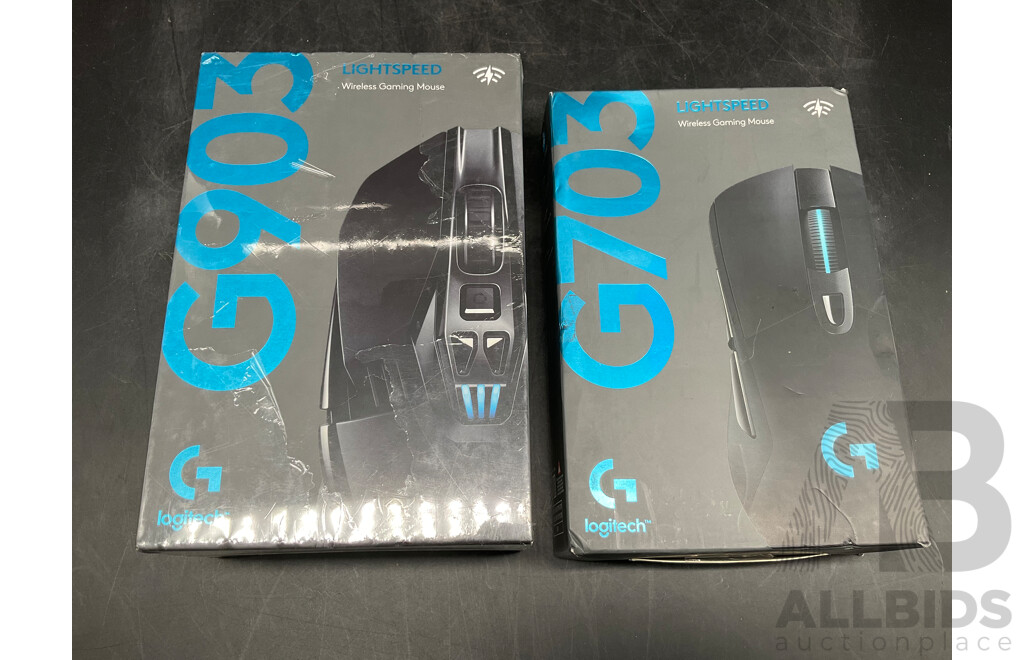 LOGITECH G903 and G703 Wireless Gaming Mouse - Lot of 2