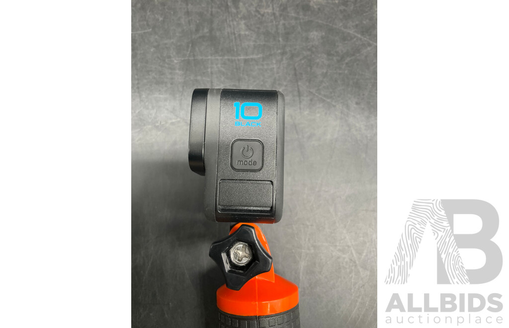 GoPro 10 Black with Hand Grip Handle