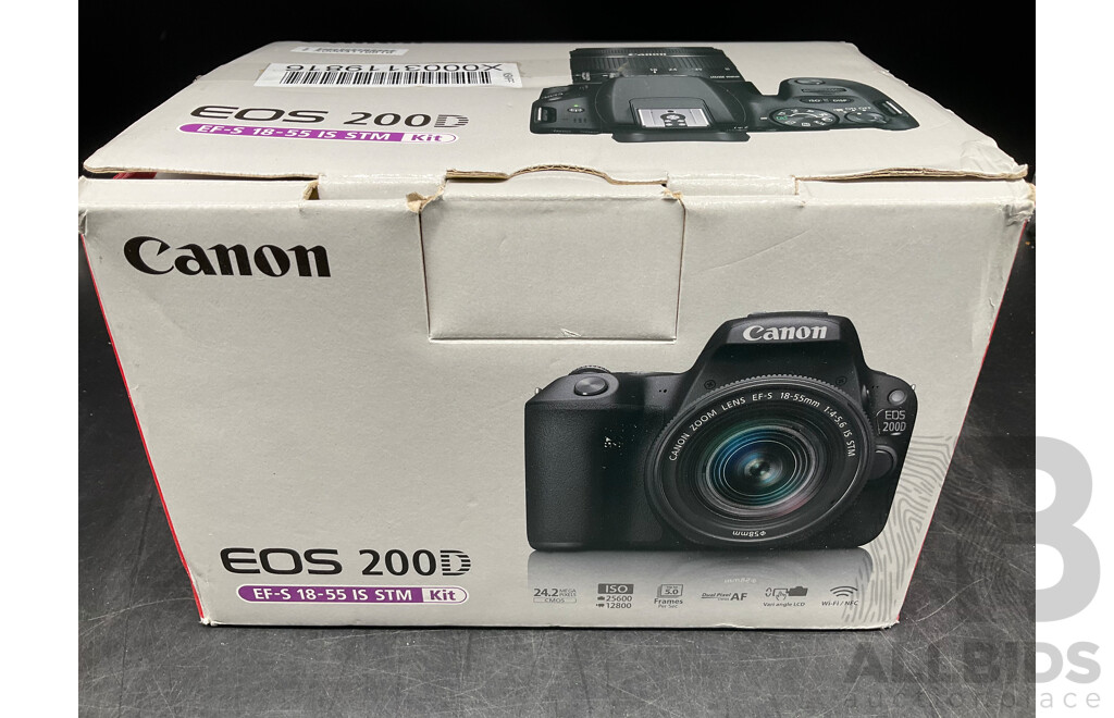 CANON 200D EF-S 18-55 is STM Kit