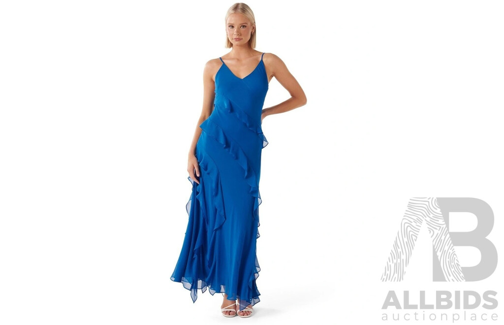 FOREVER NEW Size 6 Poppy Ruffle Gown Dress