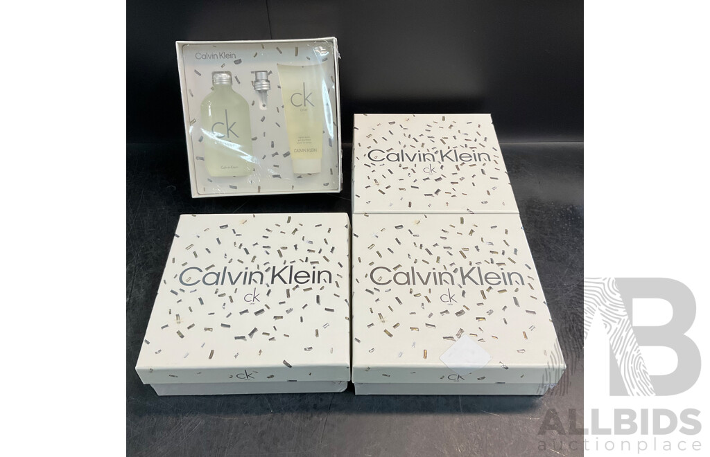 Calvin Klein 100ml Eau De Toilette & Body Wash Gift Set - Lot of 4