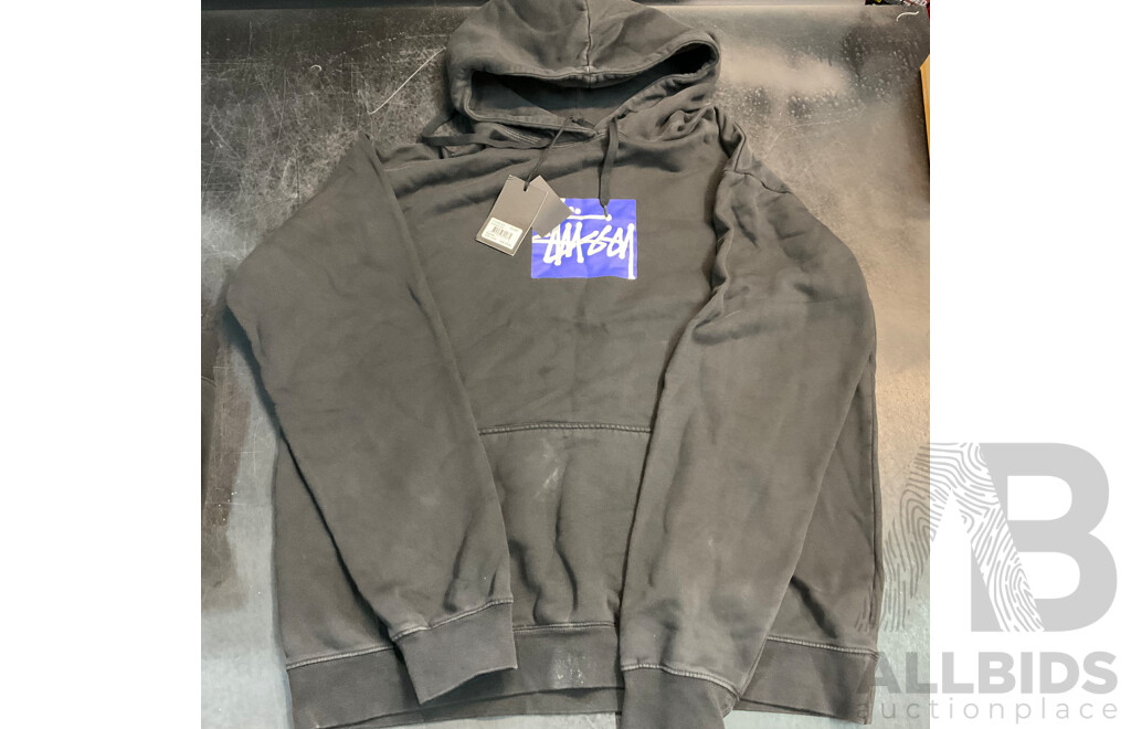 STUSSY Old Skool Hoodies Size L - Lot of 3