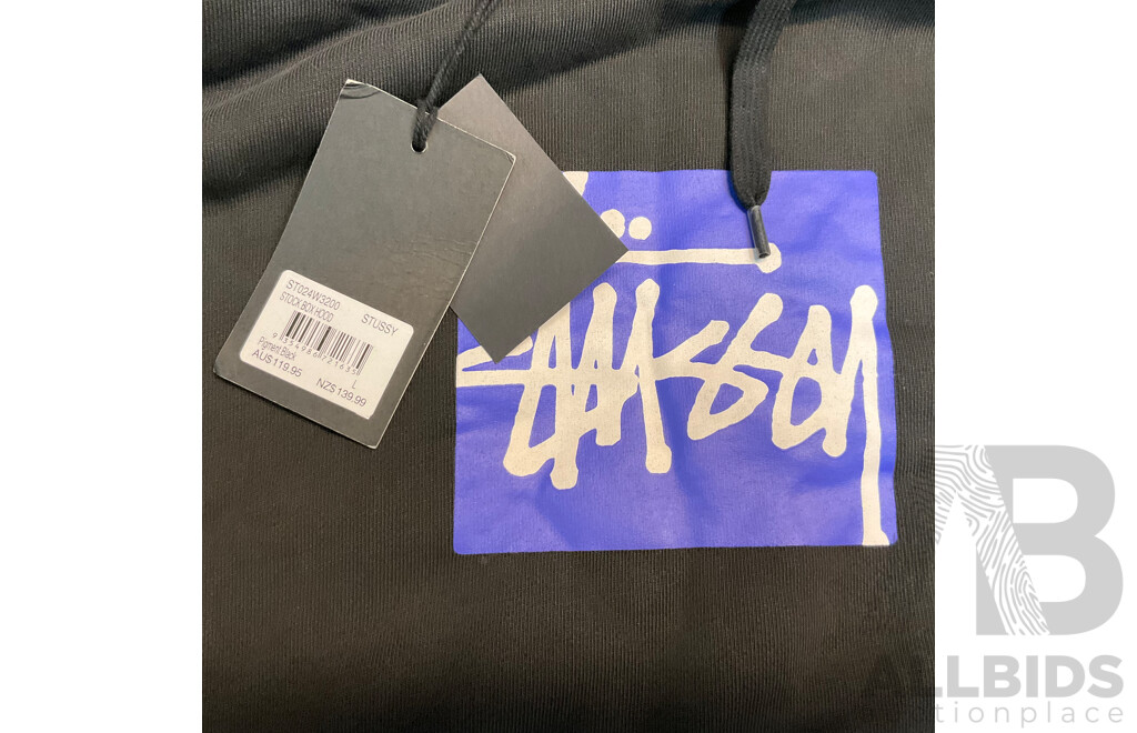 STUSSY Old Skool Hoodies Size L - Lot of 3