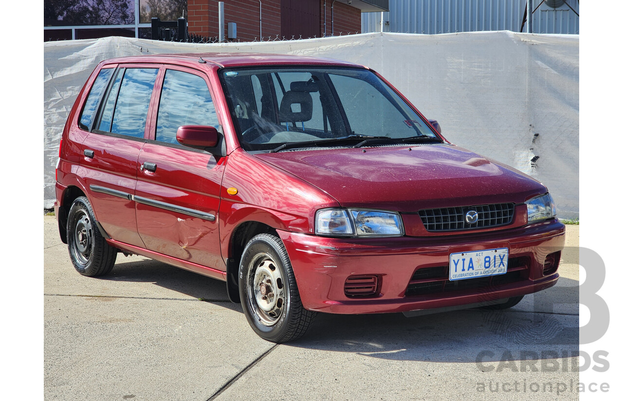 6/1998 Mazda 121 Metro  5d Hatchback Maroon 1.3L