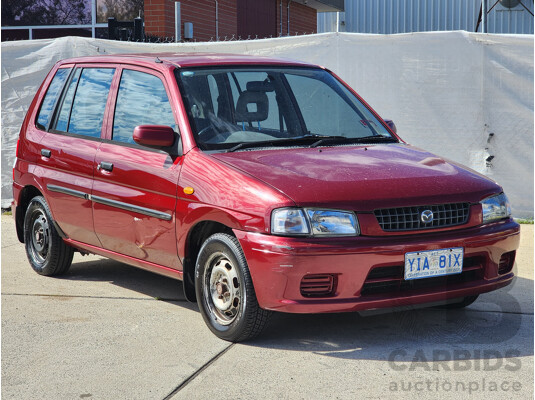 6/1998 Mazda 121 Metro  5d Hatchback Maroon 1.3L