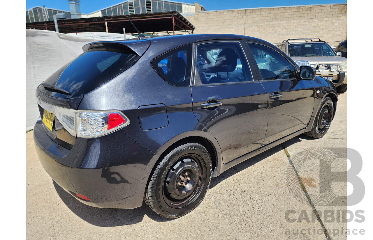 11/2007 Subaru Impreza R (awd) MY08 5d Hatchback Black 2.0L