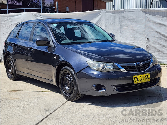 11/2007 Subaru Impreza R (awd) MY08 5d Hatchback Black 2.0L