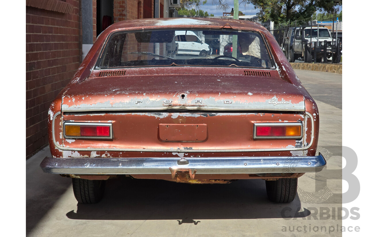 8/1970 Ford Capri 1600 XL Mk1 2d Sedan Brown 1.6L