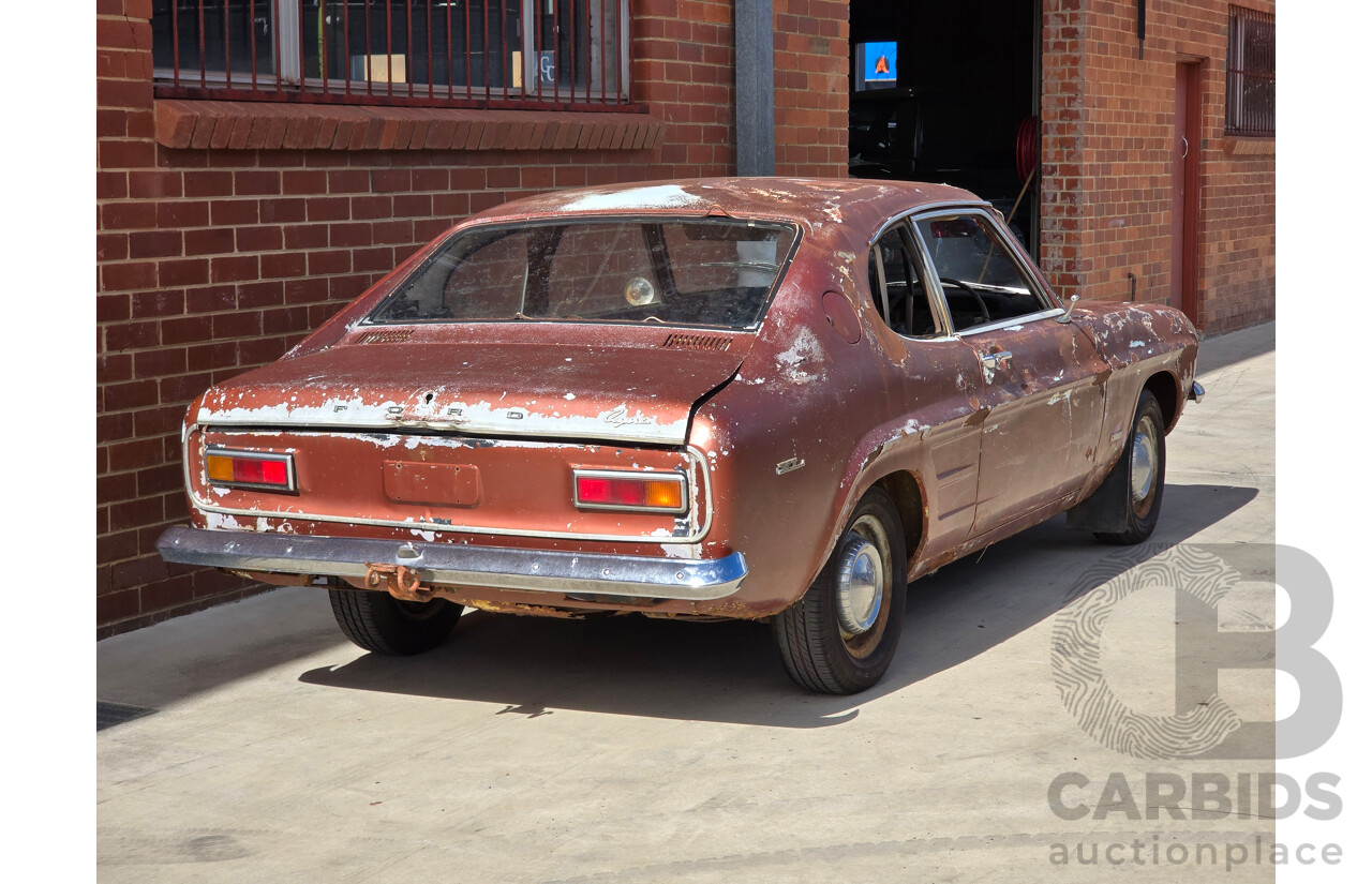 8/1970 Ford Capri 1600 XL Mk1 2d Sedan Brown 1.6L