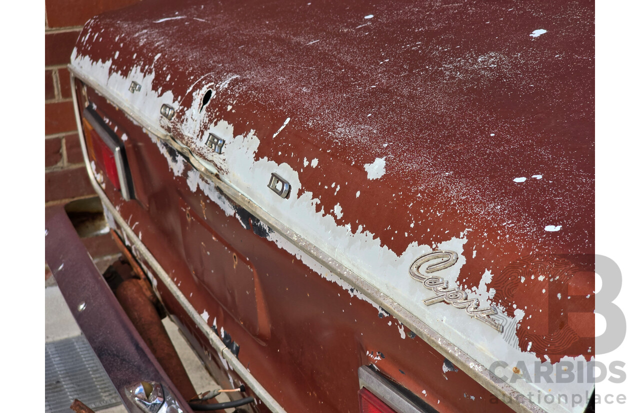 8/1970 Ford Capri 1600 XL Mk1 2d Sedan Brown 1.6L