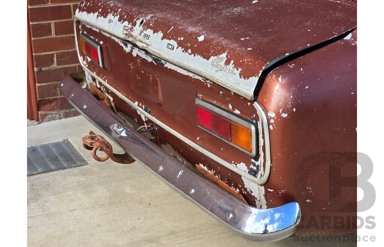 8/1970 Ford Capri 1600 XL Mk1 2d Sedan Brown 1.6L