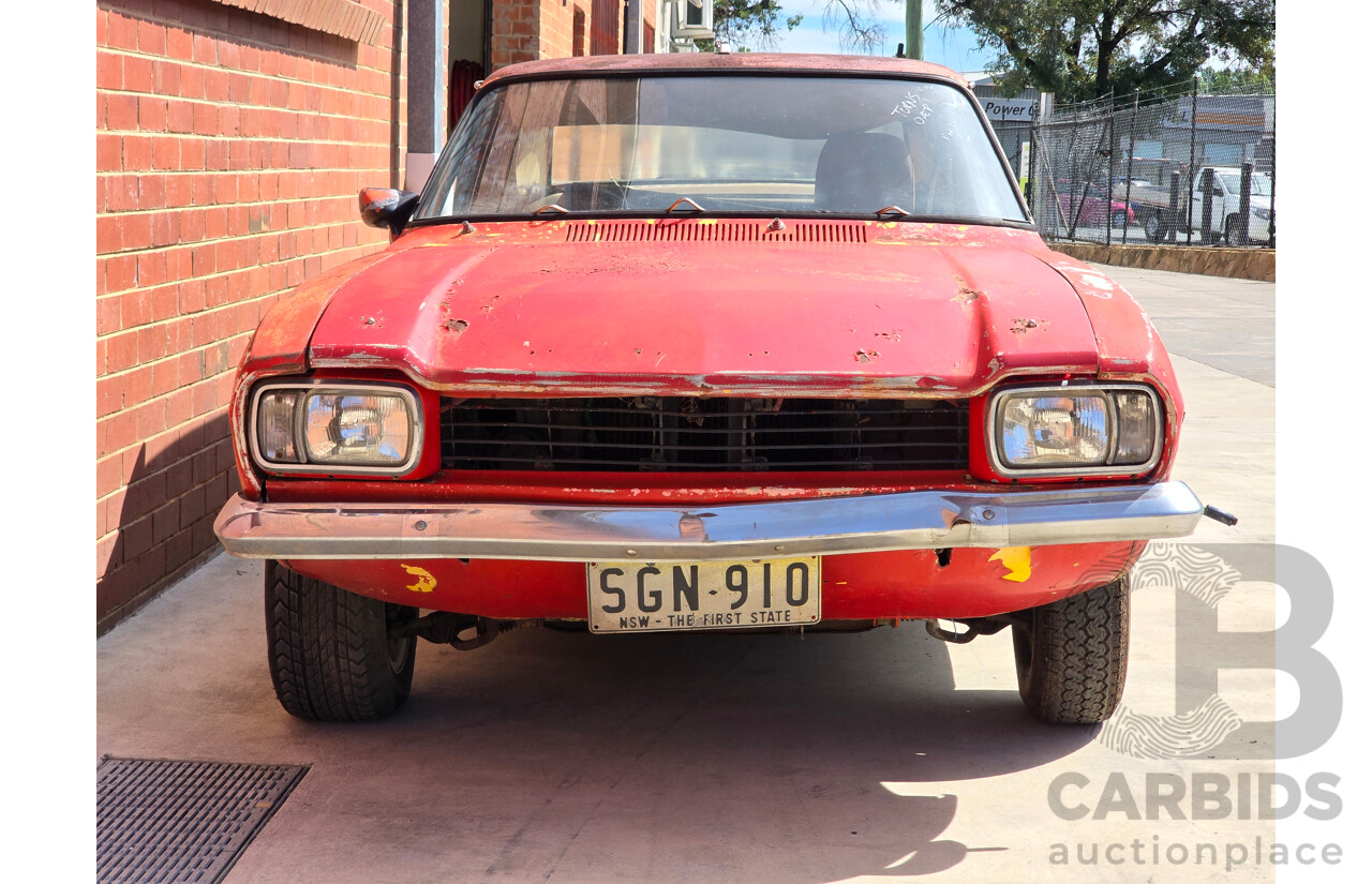 2/1971 Ford Capri Deluxe Mk1 2d Sedan Red 1.6L